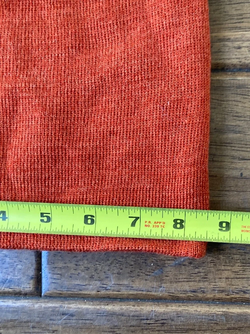 REI Co-op Burnt Orange Wool Blend Beanie Hat Ski Snow Winter Warm